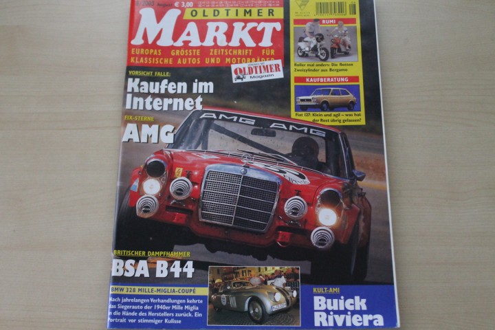 Deckblatt Oldtimer Markt (08/2003)